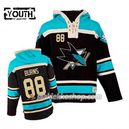 Lapsille NHL San Jose Sharks Brent Burns 88 Musta Sawyer Hooded Sweatshirt